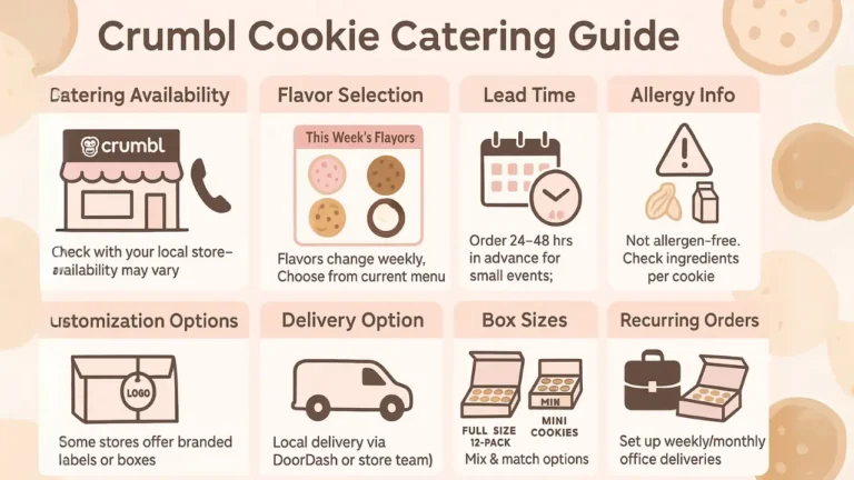 Crumbl Cookies Catering Menu with Prices (2025 Full Guide) 2 Crumbl Catering Guide