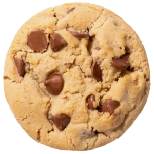 A thick, warm cookie packed with rich semi-sweet chocolate chunks. Golden and crispy around the edges, perfectly soft and gooey in the center. Classic, comforting, and always a crowd-pleaser.