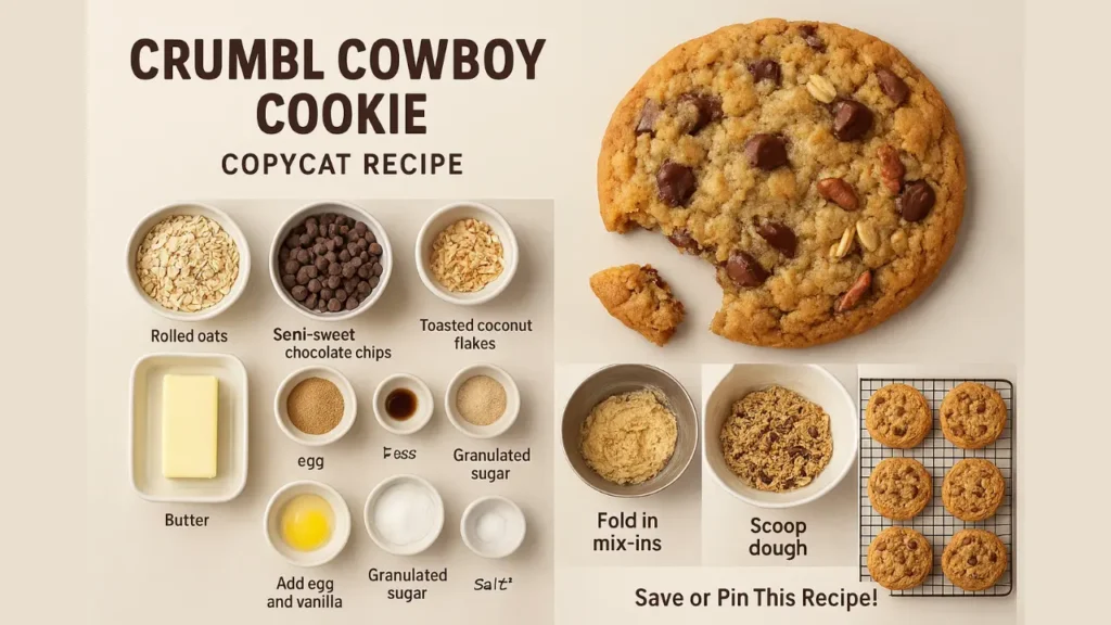 Crumbl Cowboy Cookie recipe