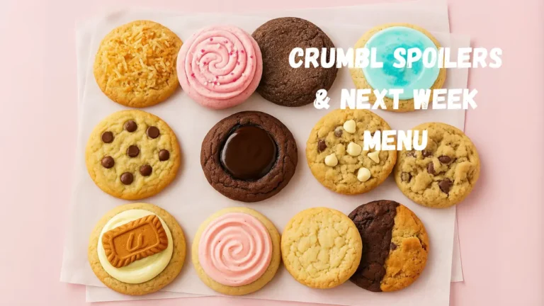 Image showing Crumbl cookie spoilers for July 2025 and upcoming flavors for next week.