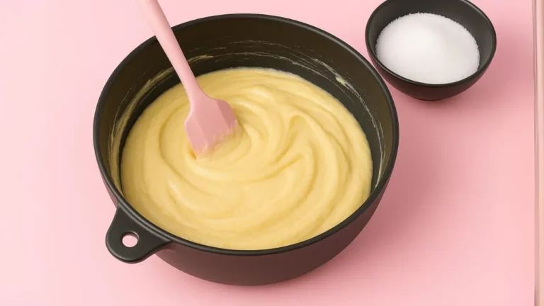 CRUMBL COPYCAT KENTUCKY BUTTER CAKE RECIPE, PRICE & CALORIES 2025 3 Mixing all the ingredients of Kentucky butter cake