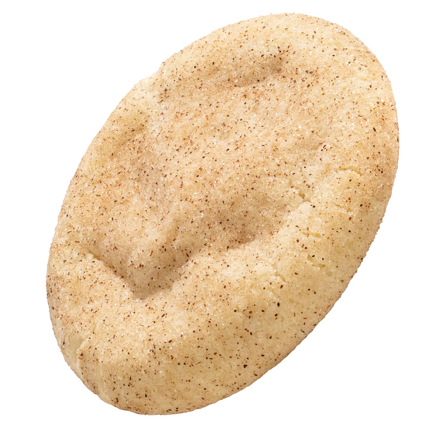 A timeless vanilla sugar cookie coated in a glittering layer of cinnamon sugar, baked to soft, sweet perfection.